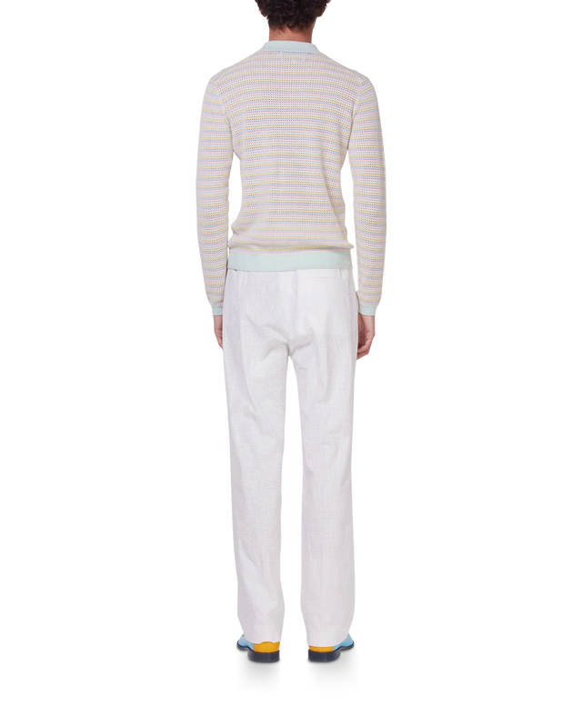 Casablanca Mint Striped Polo Shirt | Casablanca Paris