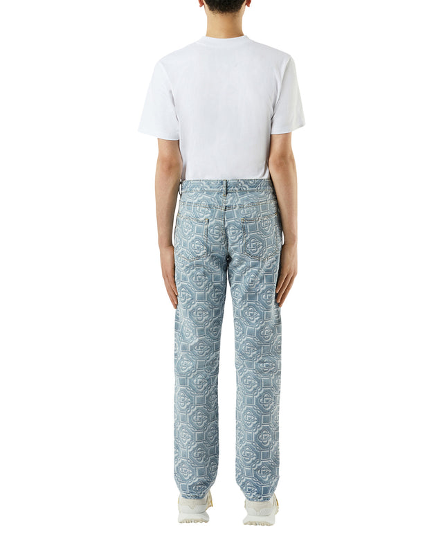 Casablanca Monogram Bleached Denim Trousers | Casablanca Paris