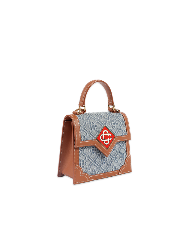 Casablanca Monogram Denim Mini Jeanne Bag– Casablanca