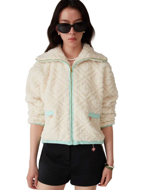 Casablanca Monogram Jacquard Fleece Jacket– Casablanca
