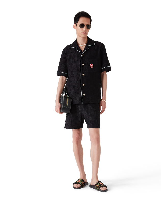 Casablanca Monogram Jacquard Short-Sleeve Towelling Shirt– Casablanca
