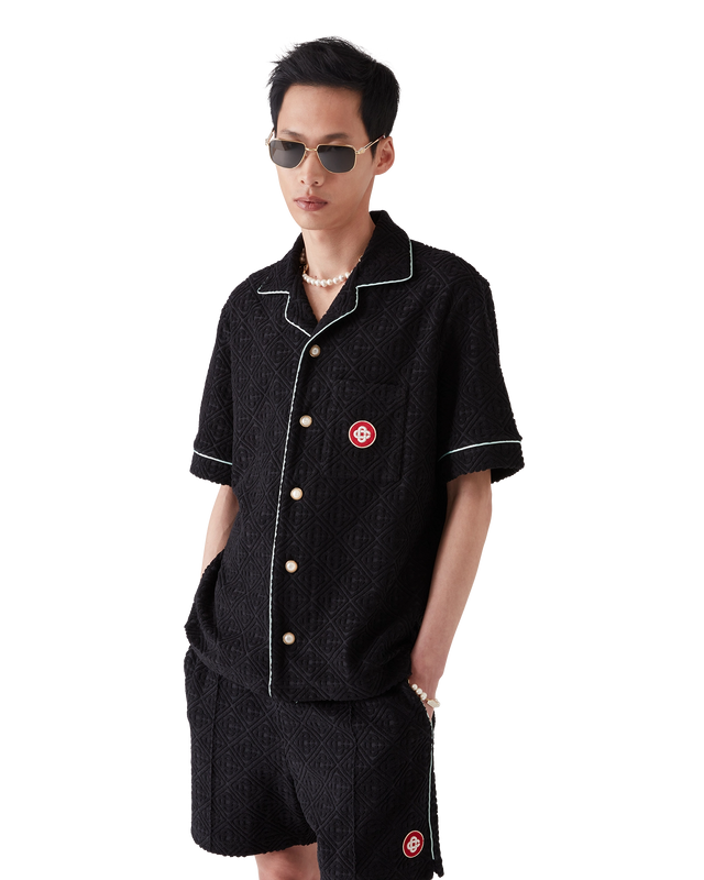 Casablanca Monogram Jacquard Short-Sleeve Towelling Shirt– Casablanca