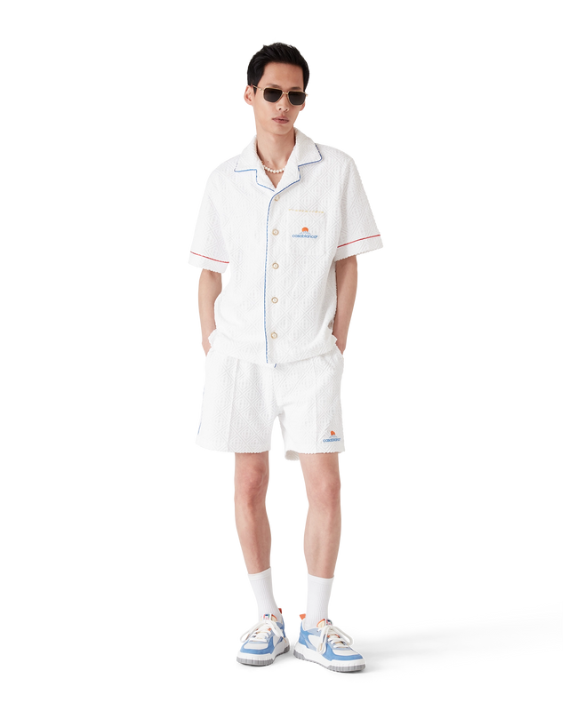 Casablanca Monogram Jacquard Short-Sleeve Towelling Shirt– Casablanca