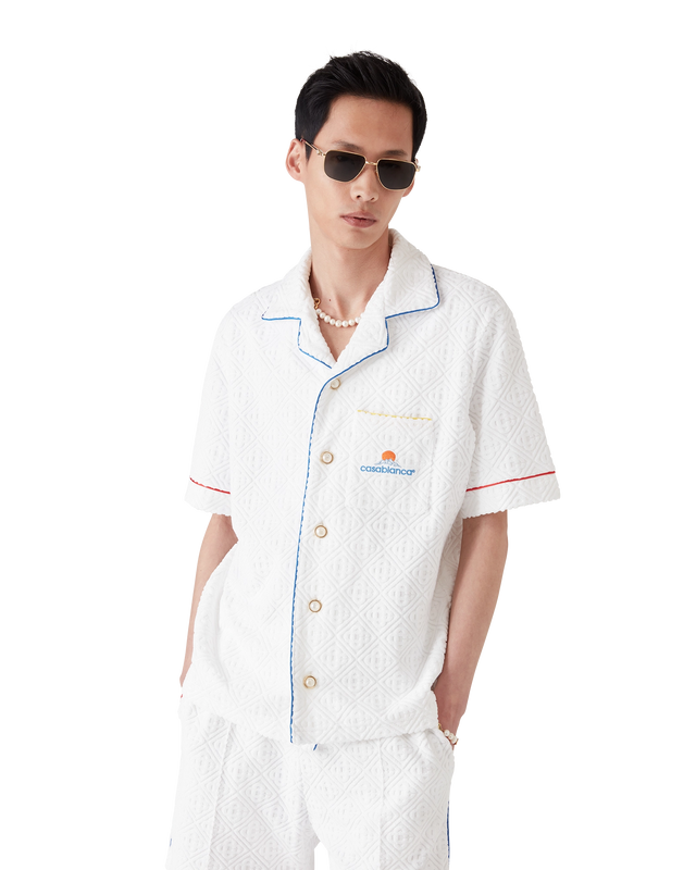 Casablanca Monogram Jacquard Short-Sleeve Towelling Shirt– Casablanca