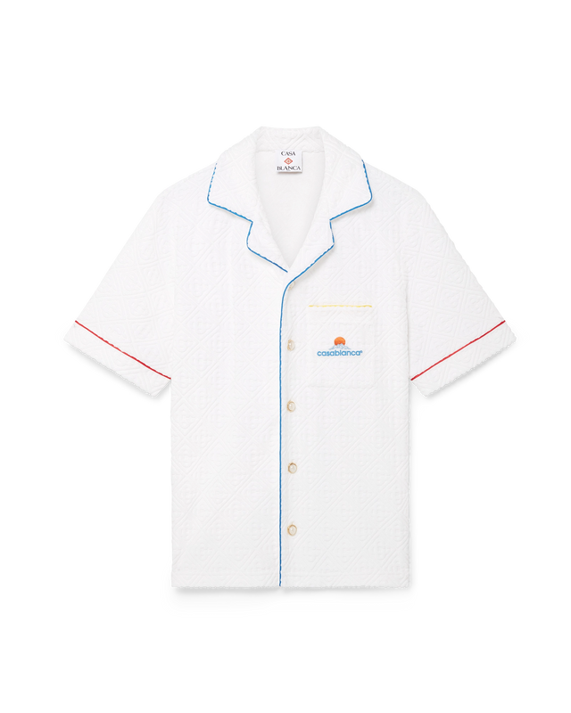casablanca Monogram Jacquard Short-Sleeve Towelling Shirt– Casablanca