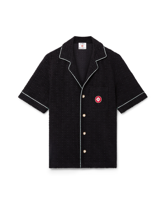 casablanca Monogram Jacquard Short-Sleeve Towelling Shirt– Casablanca
