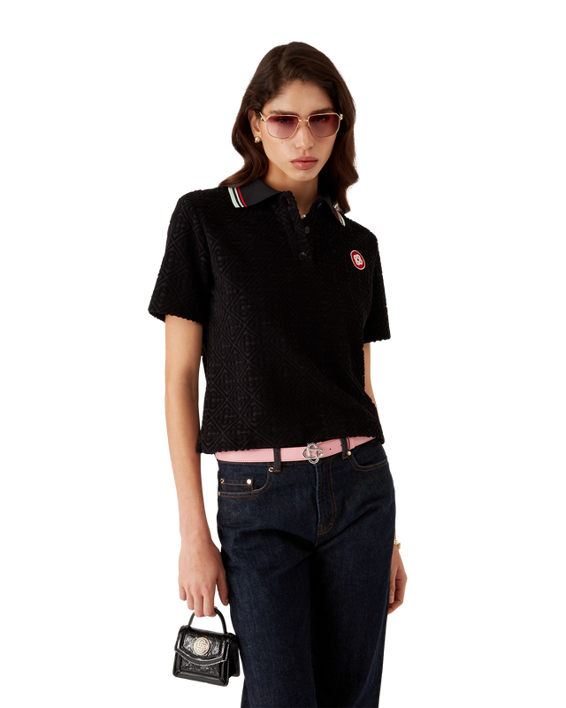 Casablanca Monogram Jacquard Towelling Polo Shirt– Casablanca
