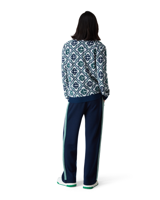 Casablanca Monogram Knit Zip Jumper | Casablanca Paris