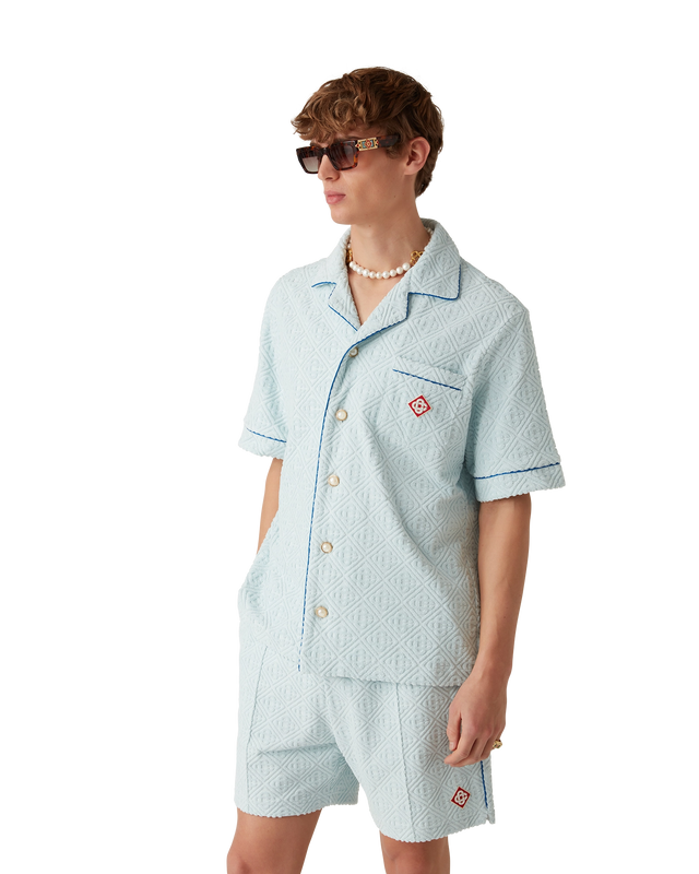 Casablanca Monogram Towelling Short Sleeve Shirt | Casablanca Paris