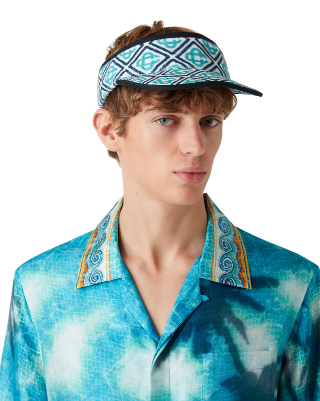 Casablanca Monogram Towelling Visor | Casablanca Paris