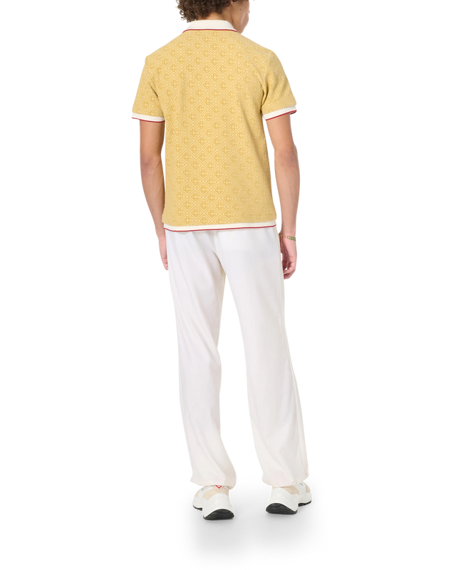Casablanca Monogram Velour Polo Shirt | Casablanca Paris