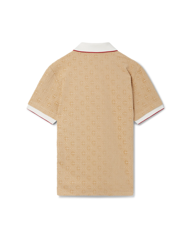 Casablanca Monogram Velour Polo Shirt | Casablanca Paris