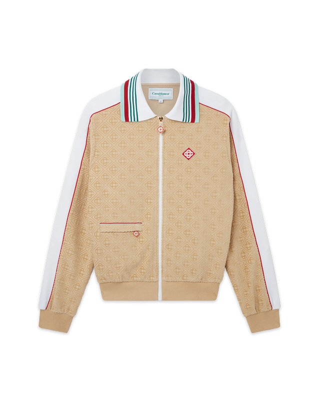 casablanca Monogram Velour Shacket | Casablanca Paris