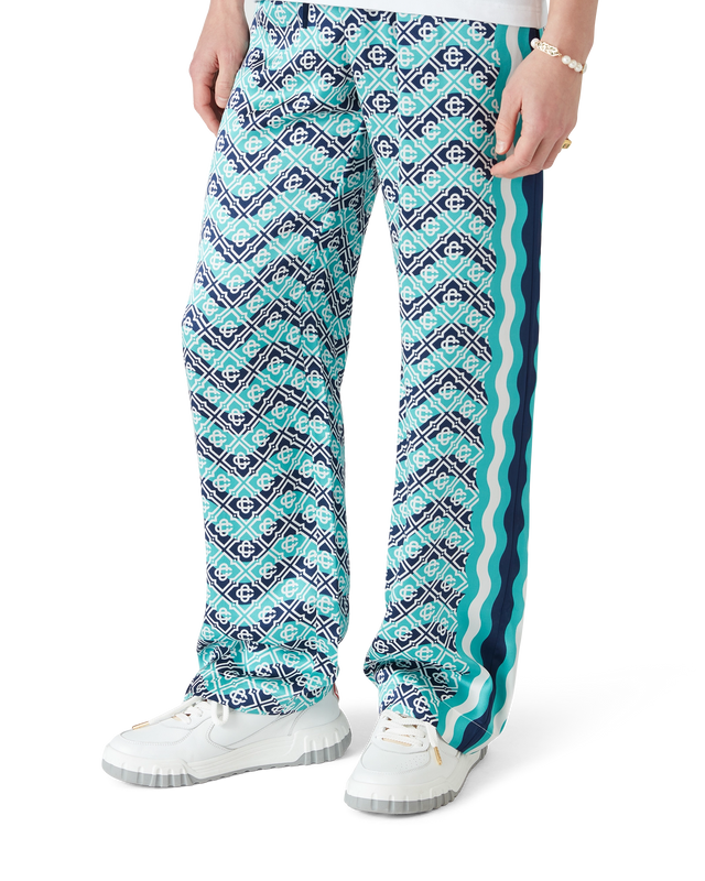 Casablanca Monogram Wave Silk Trousers | Casablanca Paris