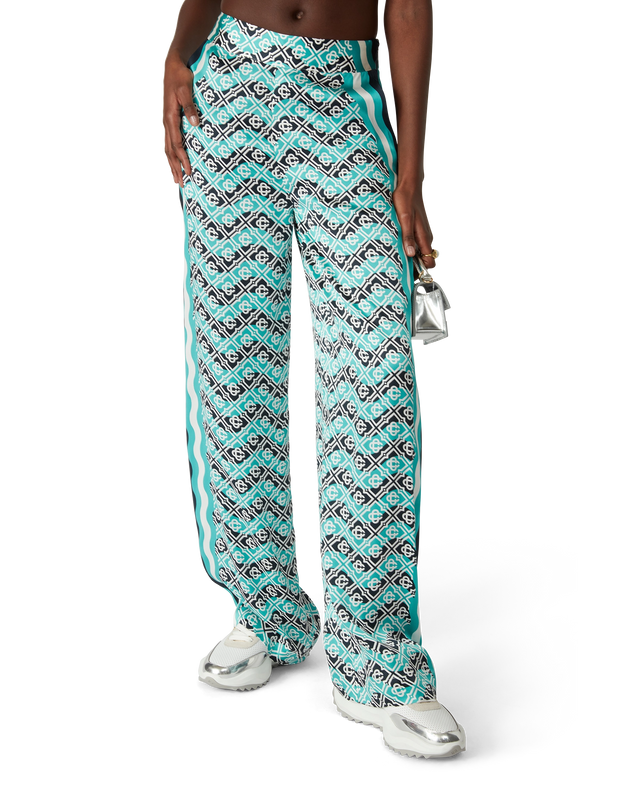 Casablanca Monogram Wave Silk Trousers | Casablanca Paris