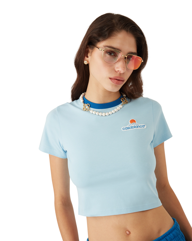 Casablanca Montagne Cropped T-Shirt | Casablanca Paris