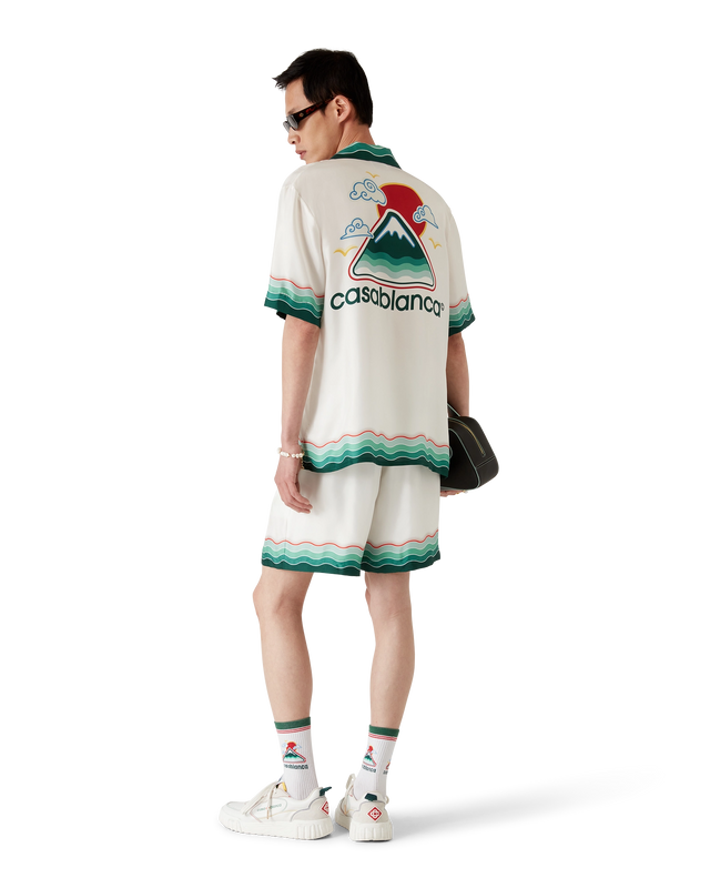 Casablanca Montagne Ondulee Silk Shorts | Casablanca Paris