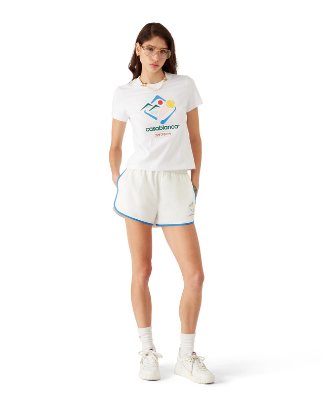 Casablanca Montagne Sportif Cropped T-Shirt | Casablanca Paris