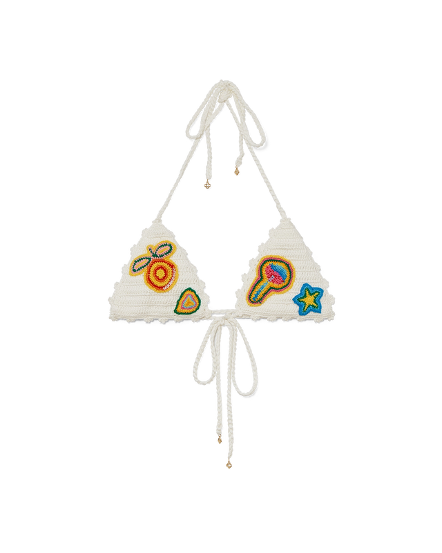 casablanca Motif Crochet Bikini Top | Casablanca Paris