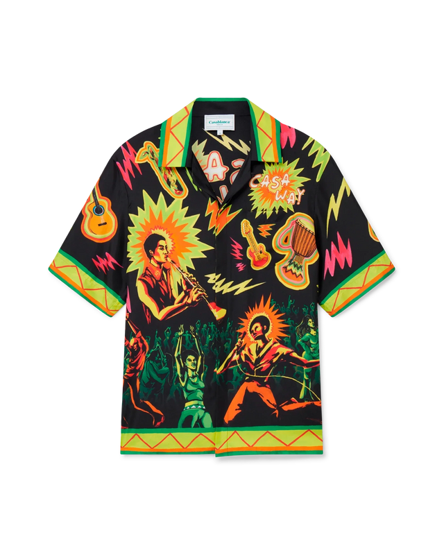 casablanca Music For The People Silk Shirt | Casablanca Paris