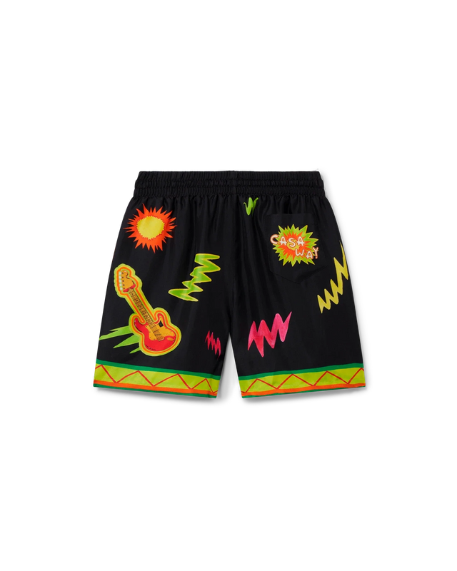 Casablanca Music For The People Silk Shorts | Casablanca Paris