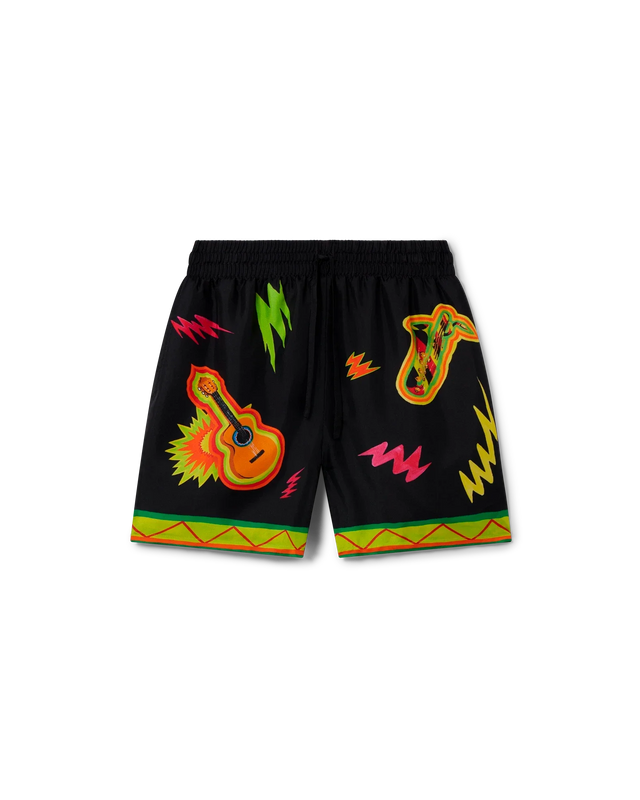 casablanca Music For The People Silk Shorts | Casablanca Paris