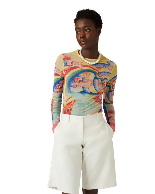 Casablanca Nature's Teacher Mesh Top | Casablanca Paris