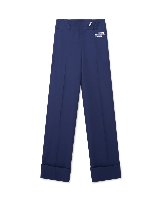 casablanca Navy Waist Panel Trousers | Casablanca Paris