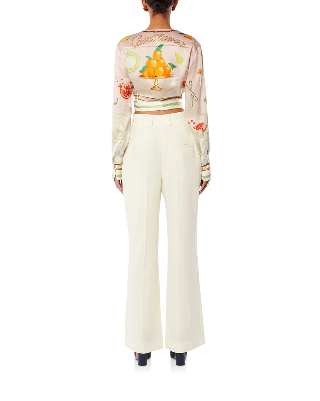 Casablanca Ne Pas Deranger Wrap Blouse | Casablanca Paris