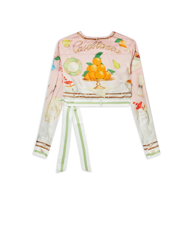 Casablanca Ne Pas Deranger Wrap Blouse | Casablanca Paris