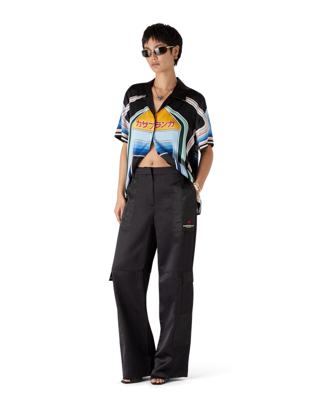 Casablanca Nylon And Satin Mountain Camo Cargo Trousers– Casablanca