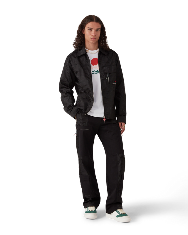 Casablanca Nylon Mountain Short-Sleeve Camo Zip Shirt– Casablanca