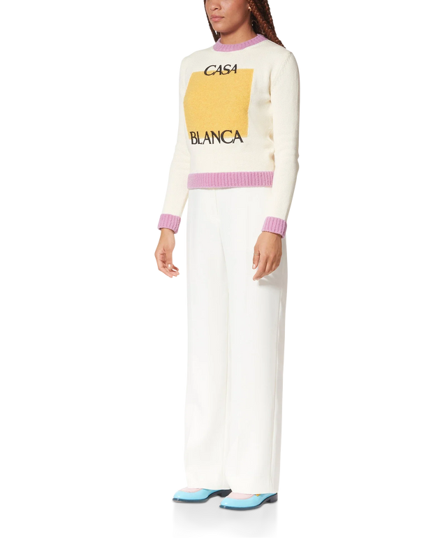 Casablanca Off White Casa Knit Sweater | Casablanca Paris