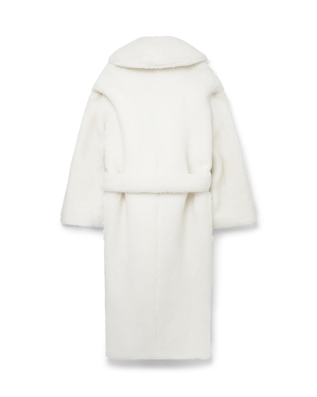 Casablanca Off-White Faux Shearling Coat | Casablanca Paris