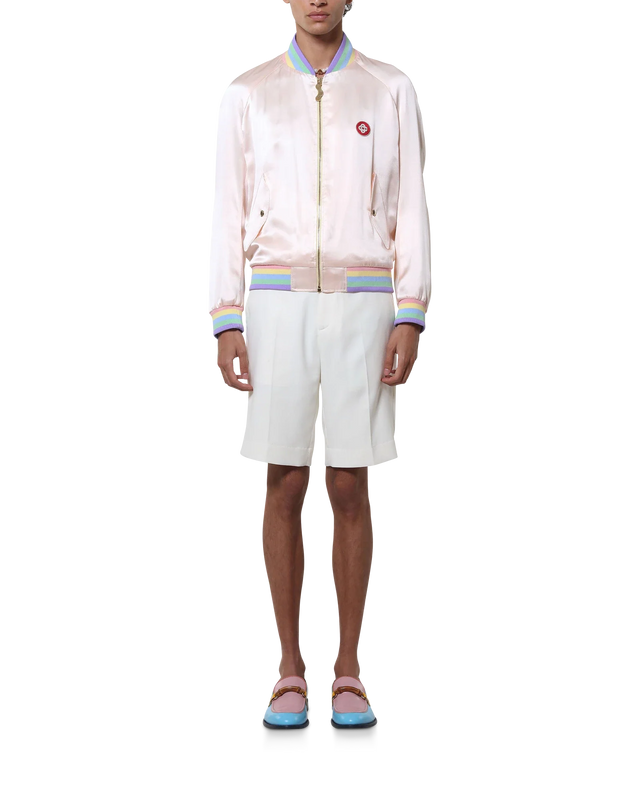 Casablanca Off-White Tailored Shorts | Casablanca Paris