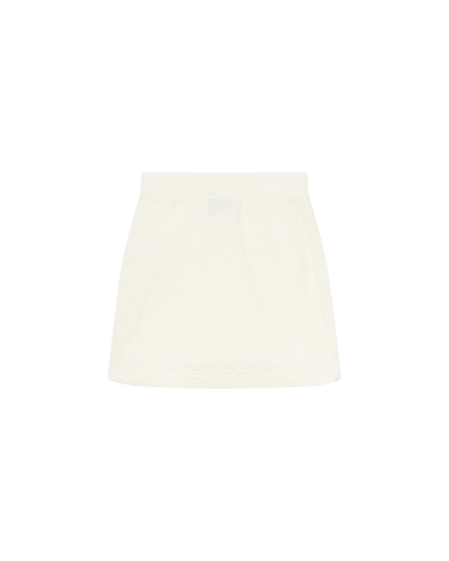 Casablanca Off-White Terry Mini Skirt | Casablanca Paris