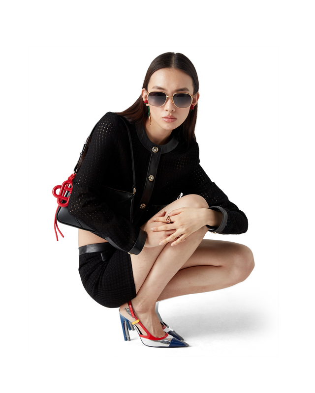 Casablanca Open Weave Cropped Tailored Jacket | Casablanca Paris