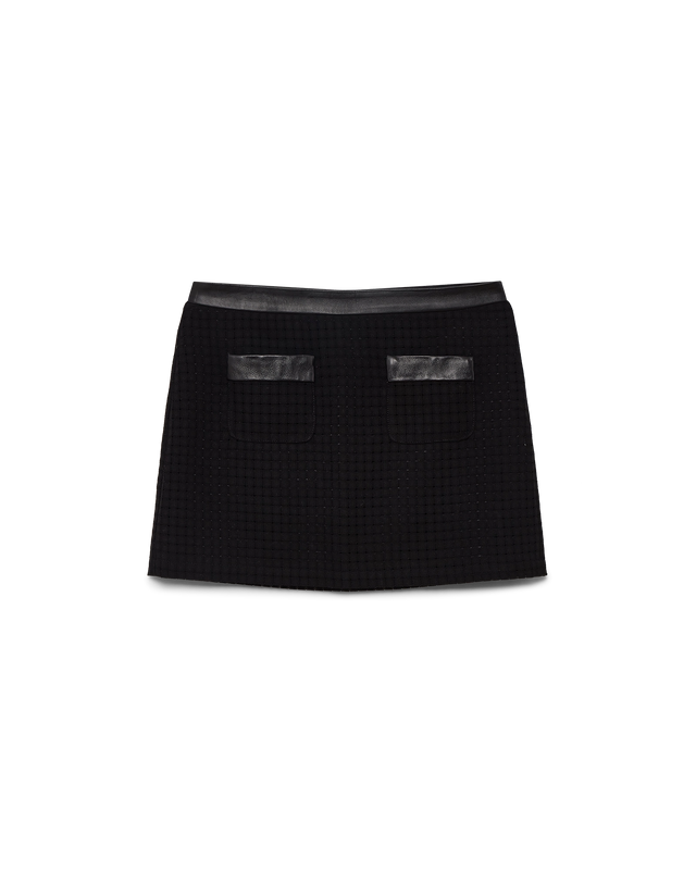 casablanca Open Weave Tailored Mini Skirt– Casablanca