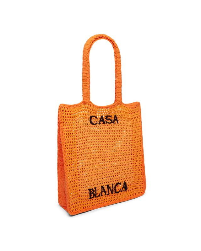 Casablanca Orange Gradient Crochet Brand Bag | Casablanca Paris