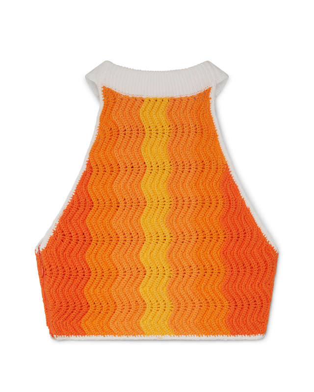 Casablanca Orange Gradient Sleeveless Top | Casablanca Paris