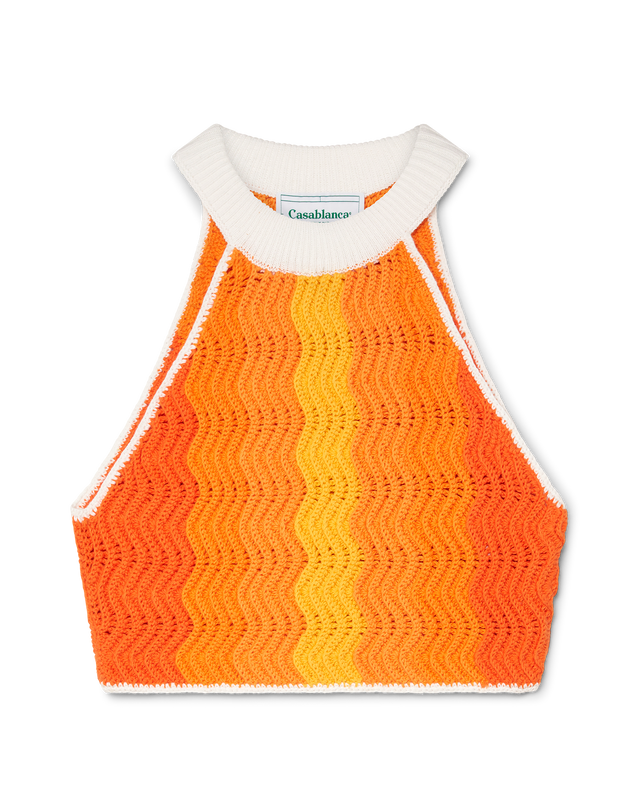 casablanca Orange Gradient Sleeveless Top | Casablanca Paris