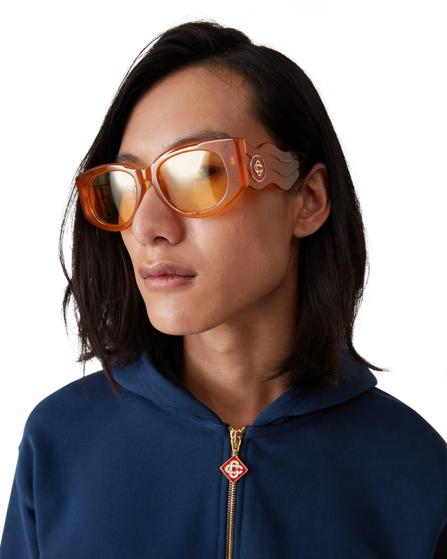 Casablanca Orange The Memphis Sunglasses– Casablanca