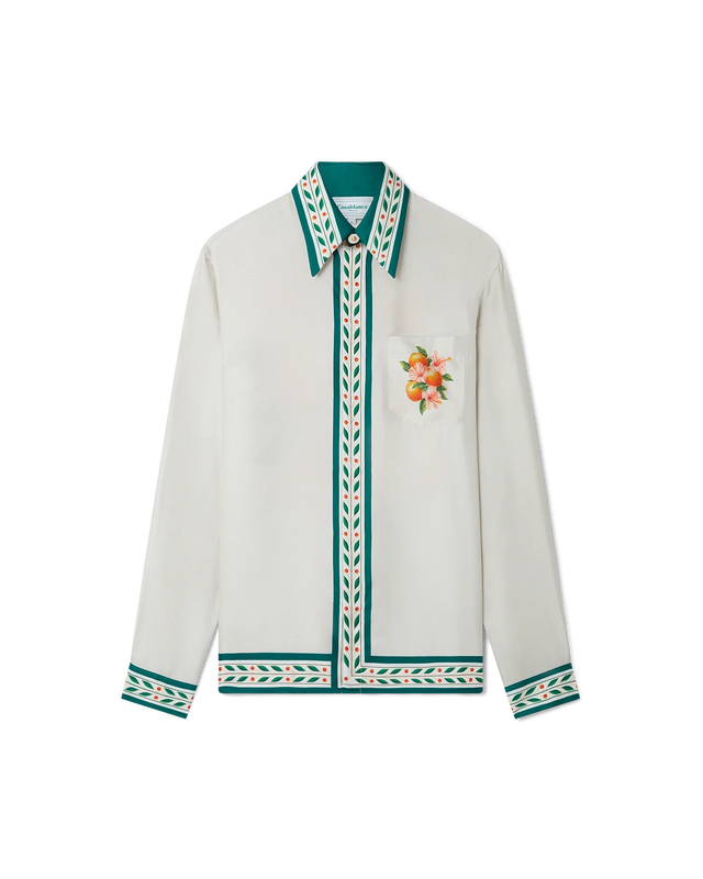 Casablanca Oranges En Fleur Silk Shirt | Casablanca Paris