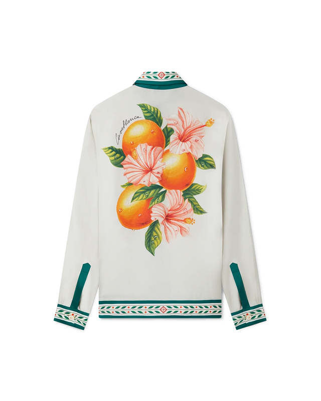 casablanca Oranges En Fleur Silk Shirt | Casablanca Paris