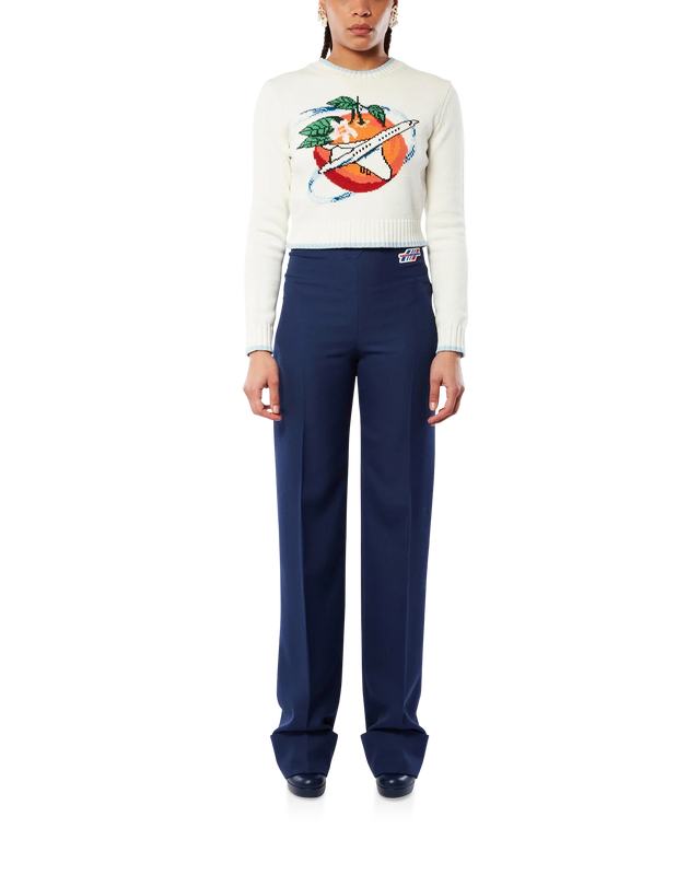 Casablanca Orbite Autour De L'Orange Crew Neck Jumper | Casablanca Paris