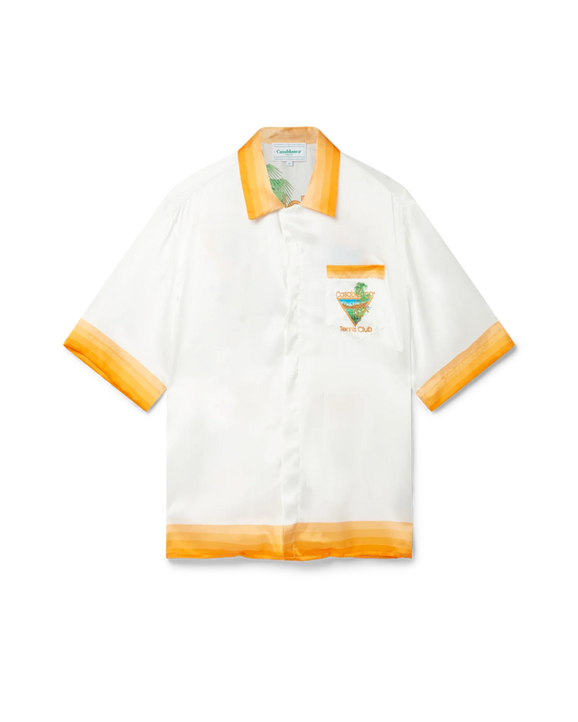 Casablanca Palm Springs Icon Orange Silk Shirt | Casablanca Paris