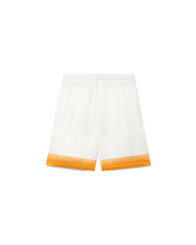 casablanca Palm Springs Icon Orange Silk Shorts | Casablanca Paris