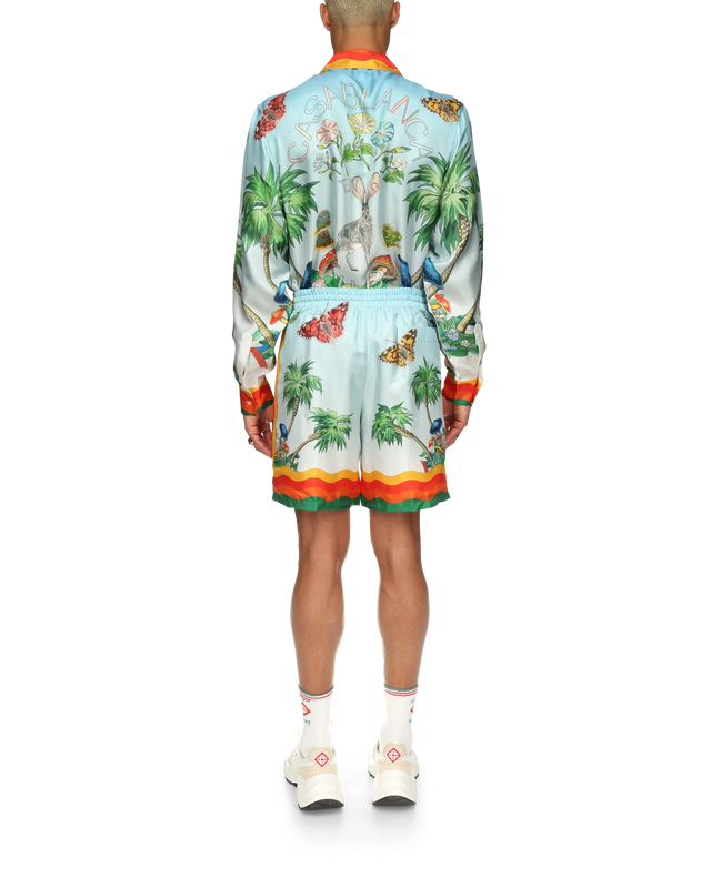 Casablanca Palm Springs Tennis Club Silk Shorts | Casablanca Paris