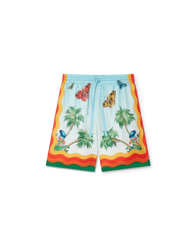 casablanca Palm Springs Tennis Club Silk Shorts | Casablanca Paris