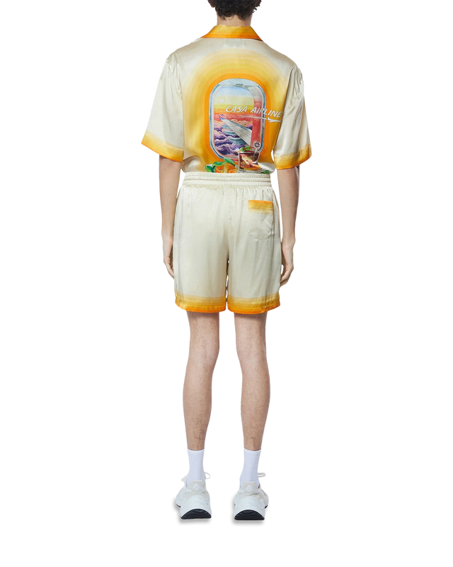 Casablanca Panoramique Silk Satin Shorts | Casablanca Paris